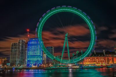 Kleurrijke London Eye