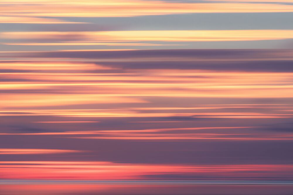 Abstract beeld van een zonsondergang