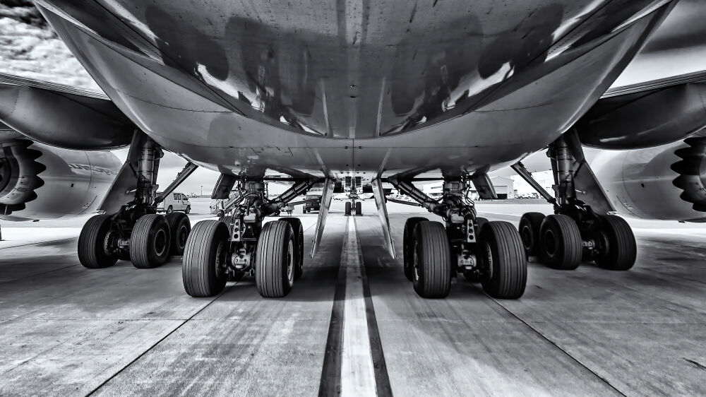 Landing gear of the 747