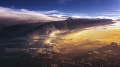 Thunderstorm over the Indian Ocean