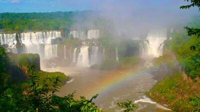 Rainbow Waterfalls Iguacu