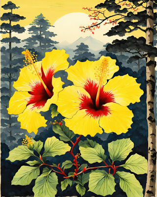 Gele Hibiscus