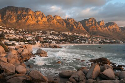 Zonsondergang in Kaapstad (Camps Bay)