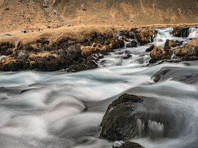wild river the Fossalar in Iceland