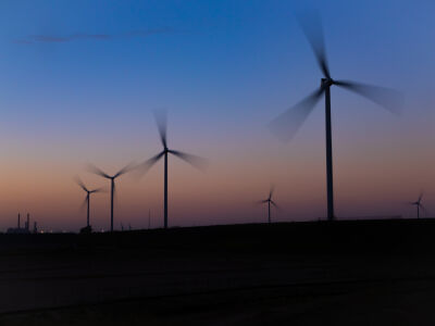 Turning wind into electricity 