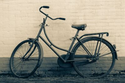 Nostalgische oma fiets