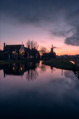 Sunset at Zaanse Schans
