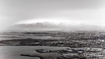 Reykjavik vanuit de lucht