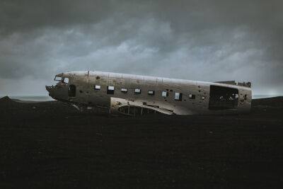 The plane wreck of Iceland