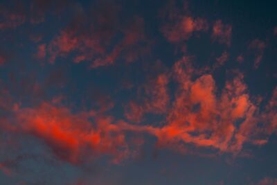 rode wolken lucht