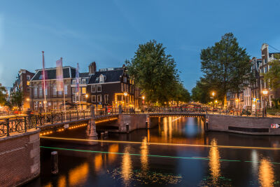 Amsterdam: Kruising Leidsegracht-Prinsengracht