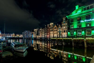 Amsterdam: Nachtelijk Damrak