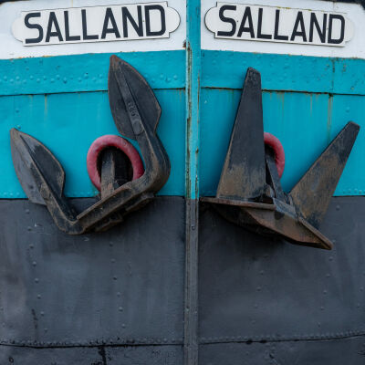 Boeg schip Sallland .