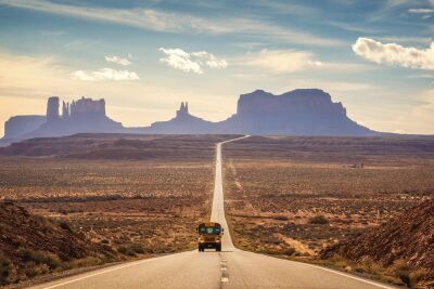 Verenigde Staten - Forrest Gump road - Monument Valley
