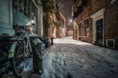 Deventer - Oude tijden herlevenm in de sneeuw