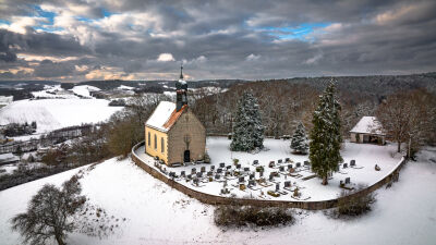 St. Gallus Kirche SchlÃ¼sselfeld in winterwonderland