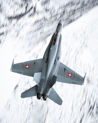 Swiss Air Force - F-18C Hornet - Axalp 2021