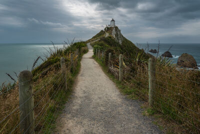 Nugget Point Lighthouse in New Zealand