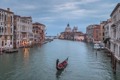 The Main Canal of Venice on a gloomy afternoon