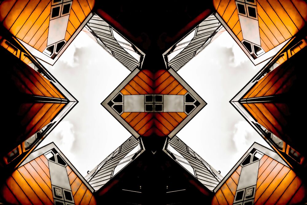 Kubuswoningen Rotterdam - Blaakse Bos - Mirrored Orange Edit