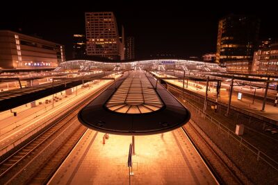 Utrecht Centraal Station at Night