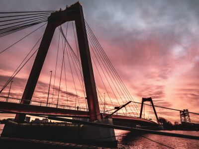 Rotterdam Willemsbrug Sunrise zonsopkomst