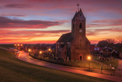 Het kerkje van Wierum Friesland