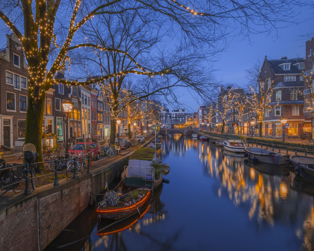 Kerstverlichting in Amsterdam