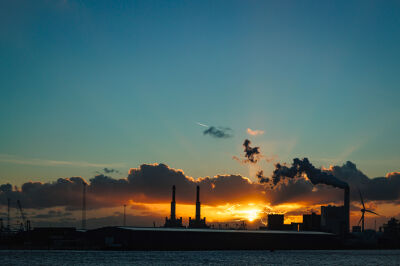 Port of Rotterdam Sunset