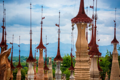 Stupa's in Myanmar