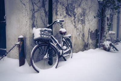Bike in snow (1)