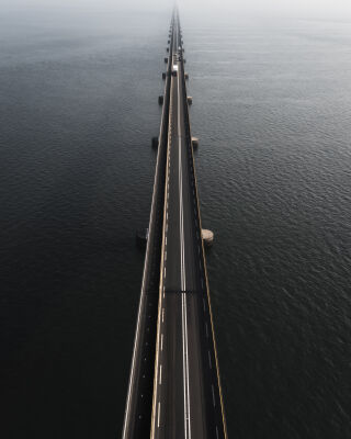 Zeeland Bridge From Above